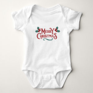 Baby Christmas One-Piece Merry Christmas Outfit Bodysuit