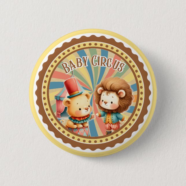  Baby Circus 2 Inch Round Button (Front)