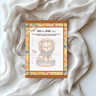 Baby Circus_ Baby Boy Name Race Game Letterhead