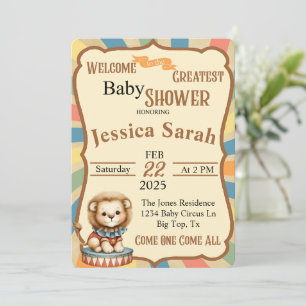 Baby Circus Invitation