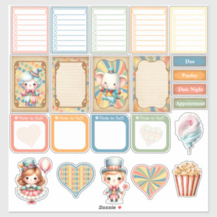 Baby Circus Planner Sticker