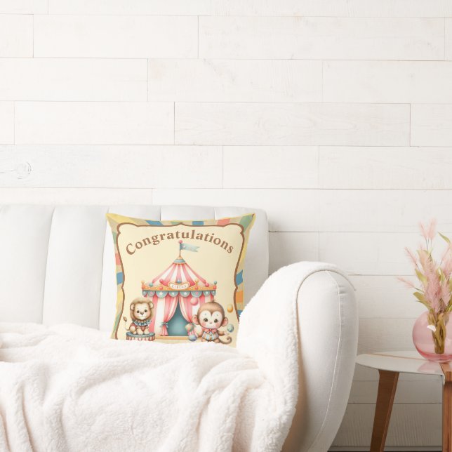 Baby Circus Throw Pillow (Couch)