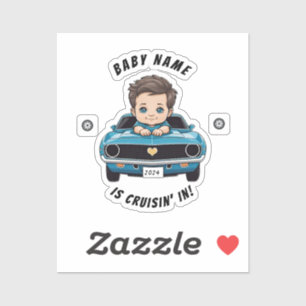 Baby Classic Race Car Theme Sticker