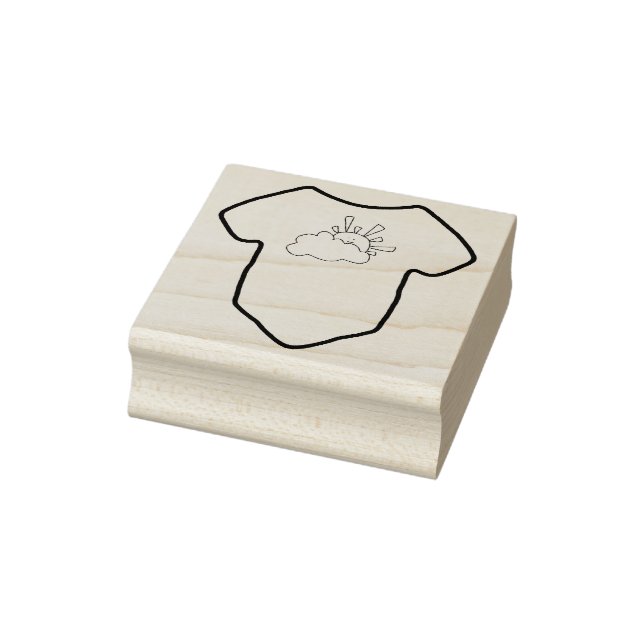 Baby Clothes Rubber Stamp (Stamp)