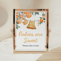 Baby Clothesline Orange Fruit Babies are Sweet