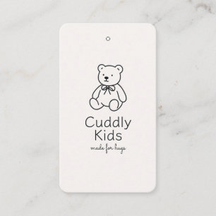 Baby Clothing Price tag, Size, Style & SM icons Business Card