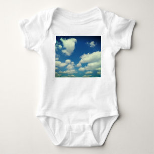 Baby clouds , on a blue sky bodysuit