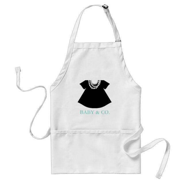 BABY & CO Little Black Dress Party Apron (Front)