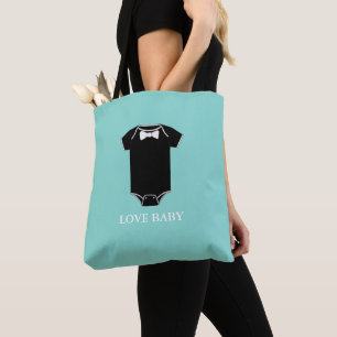 BABY & CO Little Man Tiffany Inspired Shower Party Tote Bag