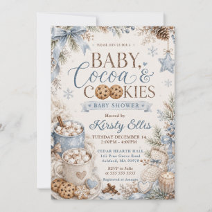 Baby, Cocoa & Cookies Baby Shower Invitation