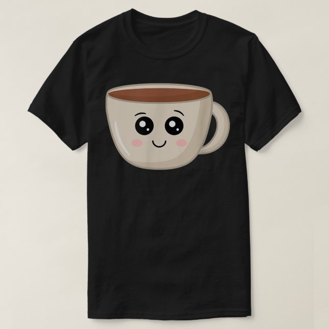 Baby coffee mug with cute googly eyes  T-Shirt (Design Front)