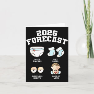 Baby Coming Soon 2026 Forecast Baby Shower Funny N Card