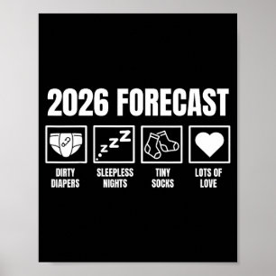 Baby Coming Soon 2026 Pregnancy Announcement Forec Poster