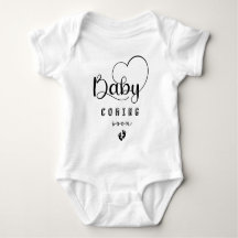 Baby Coming Soon Gender Neutral Baby bodysuit