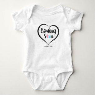 Baby Coming Soon Script Twins pregnancy  Bodysuit