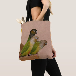 Baby Conure Parrots Bird Tote Bag