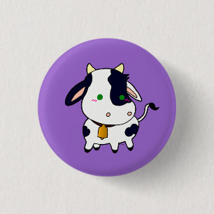Baby Cow 1 Inch Round Button
