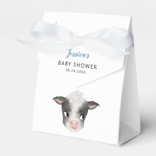 Baby Cow Boy Baby Shower Favor Box