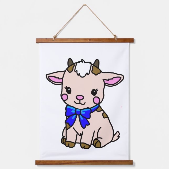 baby cow hanging tapestry (Front)