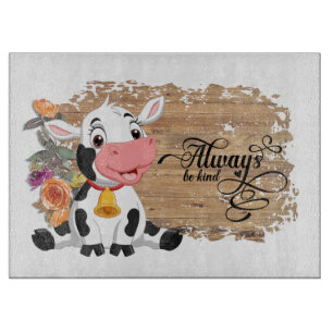 Baby Cow Rustic Brown   Cutting Board