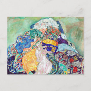 Baby Cradle painting by Gustav Klimt Postcard