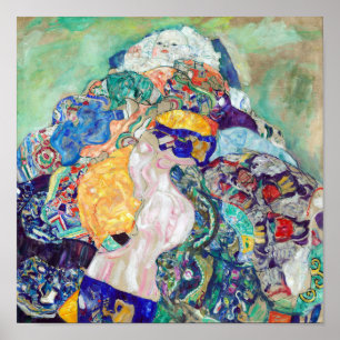 Baby Cradle painting by Gustav Klimt  Poster