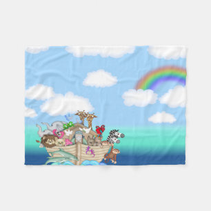 Baby Crib Fleece Blanket Noahs Ark Baby Shower