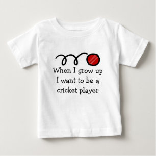 Baby cricket player Cute newborn gift T-Shirt