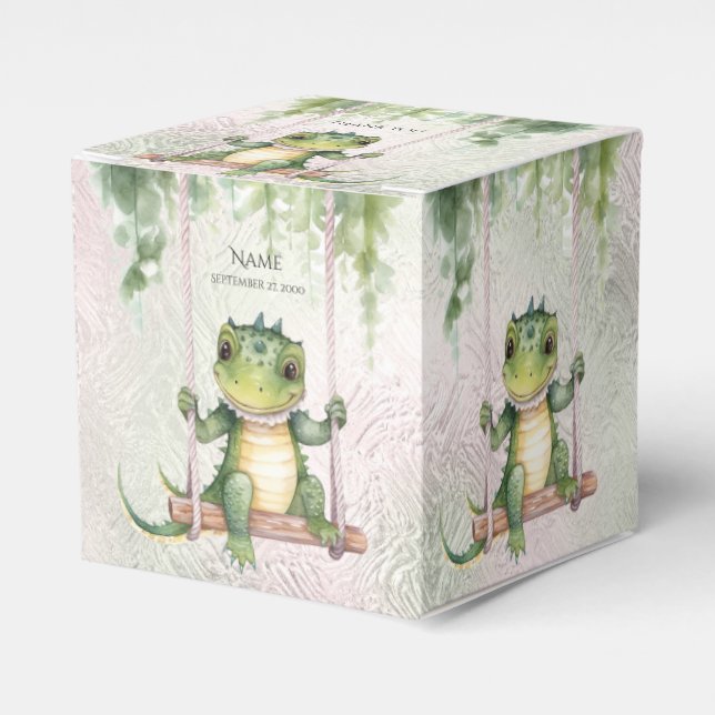 Baby Crocodile Favour Box (Front Side)