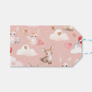 Baby Cupid Animals Gift Tags – Watercolor Pastel