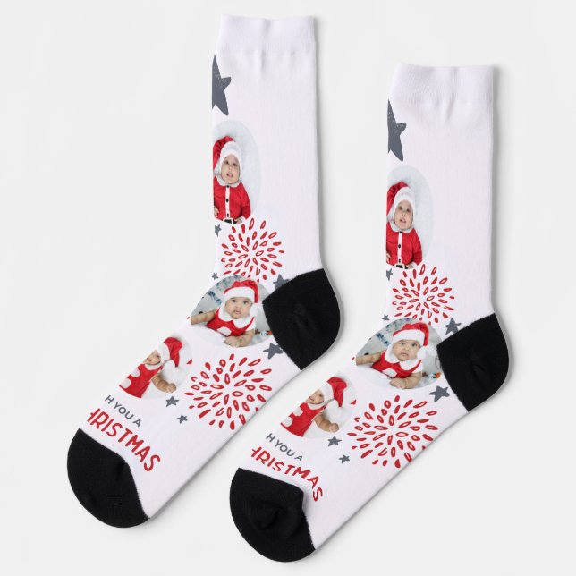 Baby Custom Sustainable Premium Crew Socks (Left)