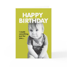 Baby Cute, Funny Birthday Card