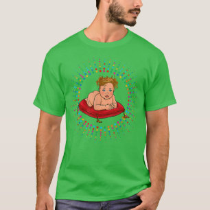 Baby Cute Girl Pregnant Mom Dad Baby Shower Gender T-Shirt