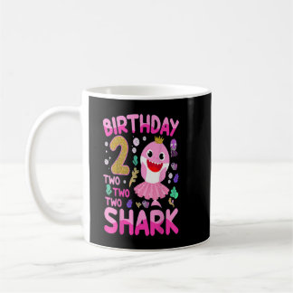 Baby Cute Shark 2nd Birthday Boy Girl 2 Year Old G Coffee Mug