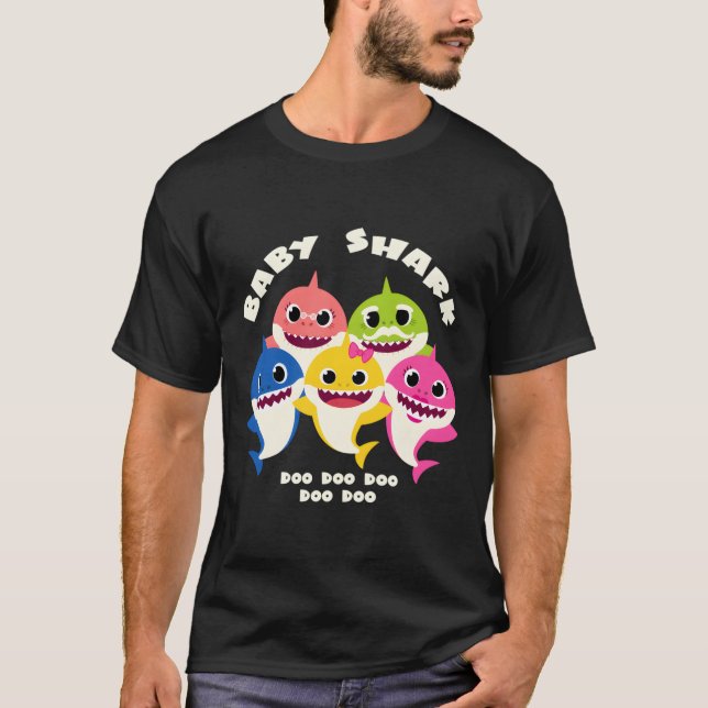 Baby Cute Shark Gifts For The Entire Family Kids A T-Shirt (Front)