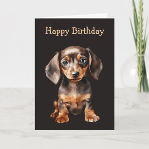 Baby Dachshund Card