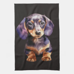 Baby Dachshund Kitchen Towel