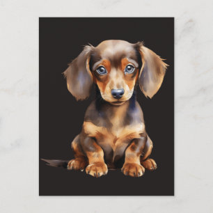 Baby Dachshund Postcard