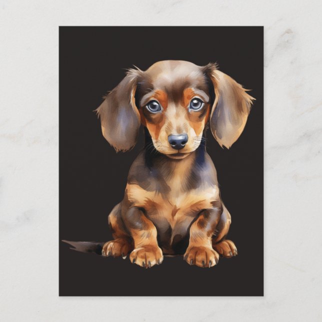 Baby Dachshund Postcard (Front)