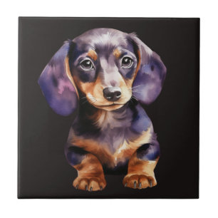 Baby Dachshund Tile