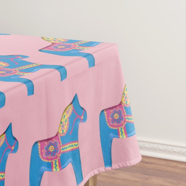 Baby Dala Horses Tablecloth (In Situ)