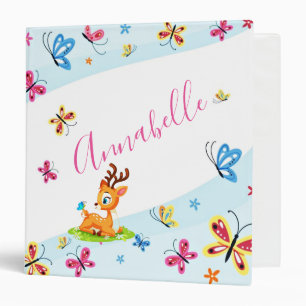 Baby dear (deer) personalized binder