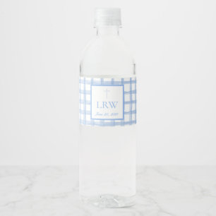 Baby Dedication/Baptism Celebration Plate Water Bottle Label