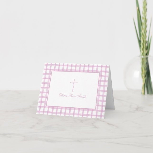 Baby Dedication/Baptism Celebration Thank You Card (Front)