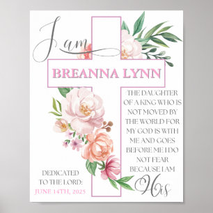 Baby Dedication Poster- Baby Girl Poster