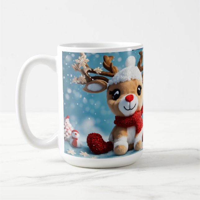 Baby deer Christmas mug (Left)