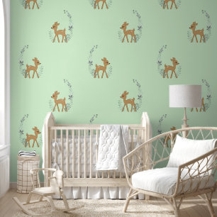 Baby Deer Fawn Design Wallpaper