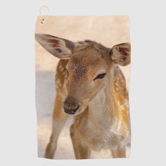 Baby Deer Golf Towel (Front)