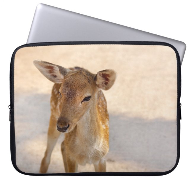 Baby Deer Laptop Sleeve (Front)