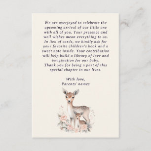 Baby Deer Mother Forest Animals Books for Baby Enclosure Card